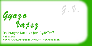 gyozo vajsz business card